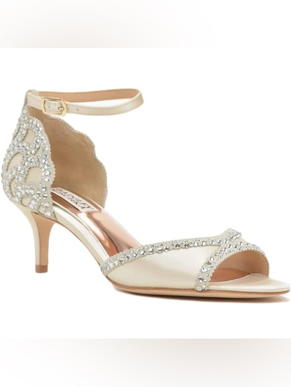Elegant Badgley Mischka Gillian jewelled heels